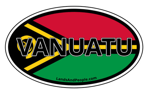 Vanuatu Flag Car Bumper Sticker