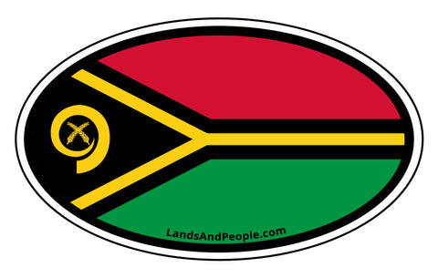 Vanuatu Flag Car Bumper Sticker