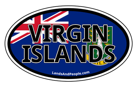 British Virgin Islands Car Bumper Sticker Decal