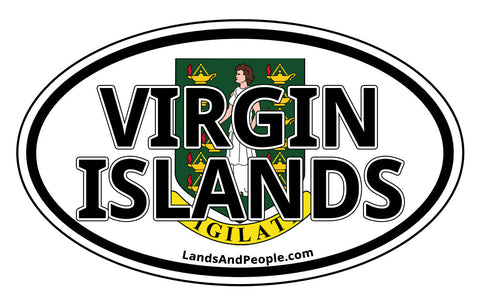 British Virgin Islands Car Bumper Sticker Decal