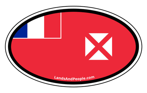 Wallis and Futuna Flag Car Bumper Sticker Decal