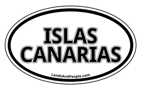 Islas Canarias Canary Islands Sticker Oval