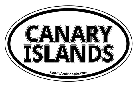 Canary Islands Sticker Oval