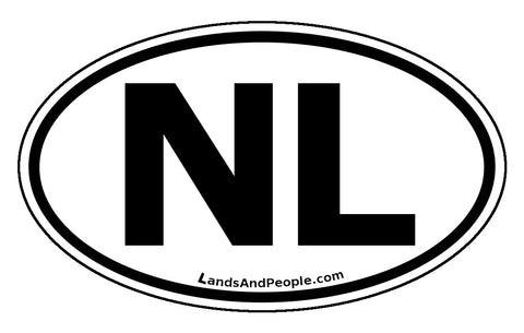 Newfoundland and Labrador NL Province Car Bumper Sticker Vinyl Oval