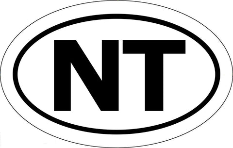 Northwest Territories NT Car Bumper Sticker Vinyl Oval